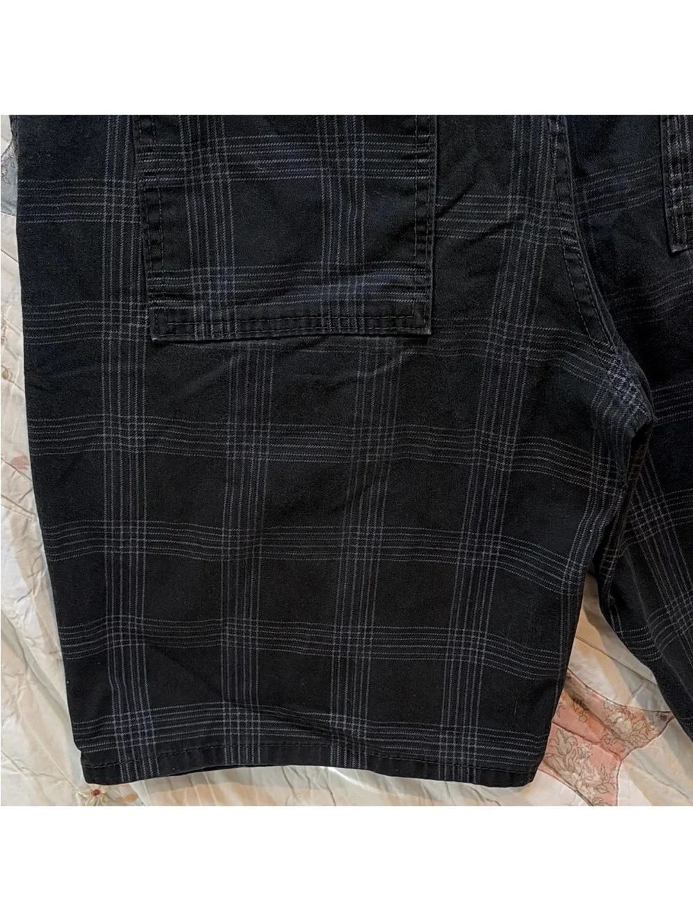 Vintage Op Ocean Pacific Plaid Shorts • Purple Pinstripe Skater Mens 32